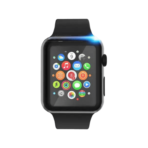 Green 3D HD Glass Screen Protector for Apple Watch 41mm - Black