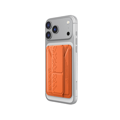 SkinArma Kado Haxa Wallet Mag-Charge Card Holder With Grip Stand - Orange
