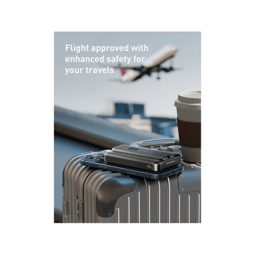 Energea MagPac Pro 35s With MagSafe Compatible Semi Solid State Power Bank With Built-in Cable and Stand 10000mAh - Gunmetal / Black