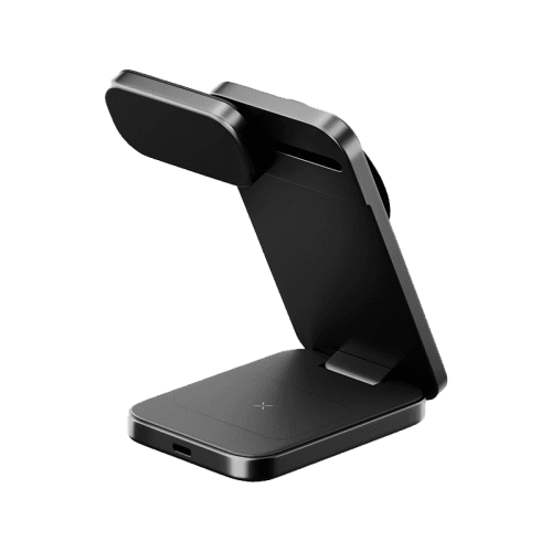 Energea MagTrio2 3 in 1 Foldable Magnetic Fast Wireless Charger - Gunmetal