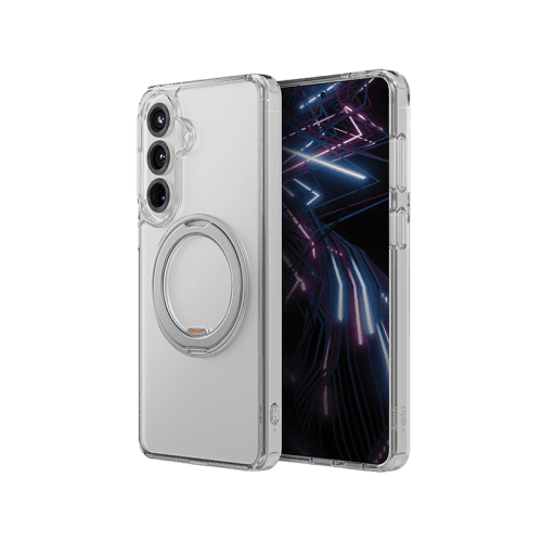 Uniq Hybrid Swivix With 360 Rotating Kickstand MagSafe Case for Samsung Galaxy S26 Plus - Lucent Clear