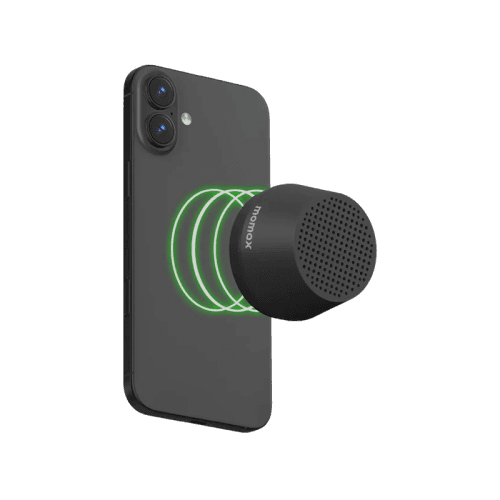 Momax One-Vibe Go Magnetic Portable True Wireless Speaker - Black