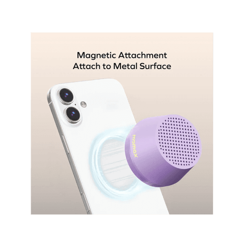 Momax One-Vibe Go Magnetic Portable True Wireless Speaker - Black