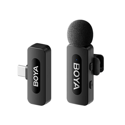 Boya BY-V10 2.4Ghz Wireless Micorphone for USB-C Device (1TX+1RX) - Black