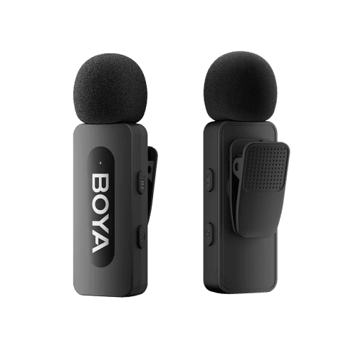 Boya BY-V2 2.4Ghz Wireless Micorphone for Lightning Device (2TX+1RX) -Black
