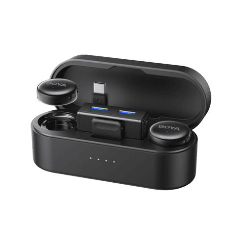 Boya Link 3-01 All in 1 Wireless Mic with Noise cancellation (2TX+1RX) - Black