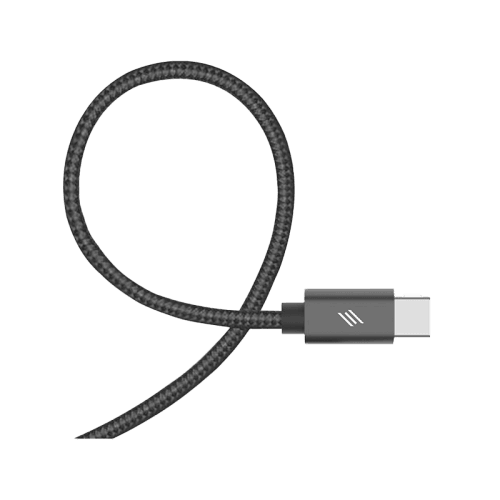 Smart Premium 3 in 1 USB-C to USB-C + Lightning + Micro USB Cable 45W 1.5m - Black