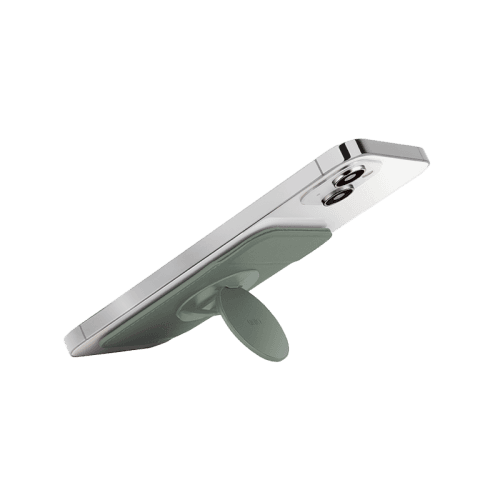 Uniq Flixa Magnetic Pop-Out Card Holder With Grip-Stand - Lichen Green