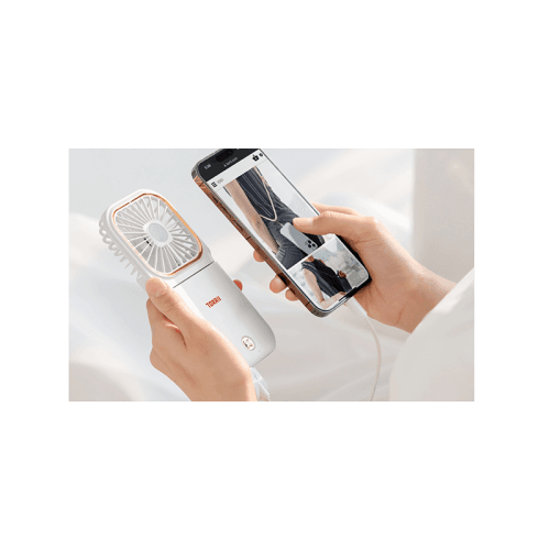 Torrii Cool Foldable Neck Fan with 3000mAh Powerbank - White