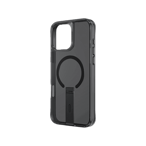 Uniq Hybrid Eleva MagSafe Case with Vertical Stand for iPhone 16 Pro – Carbon Black