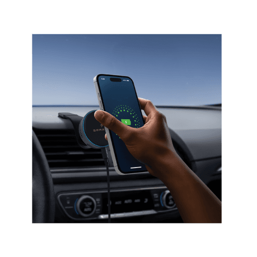 Smart AirDuo Qi2 25W Wireless Charging Holder (Desktop + Car) - Black