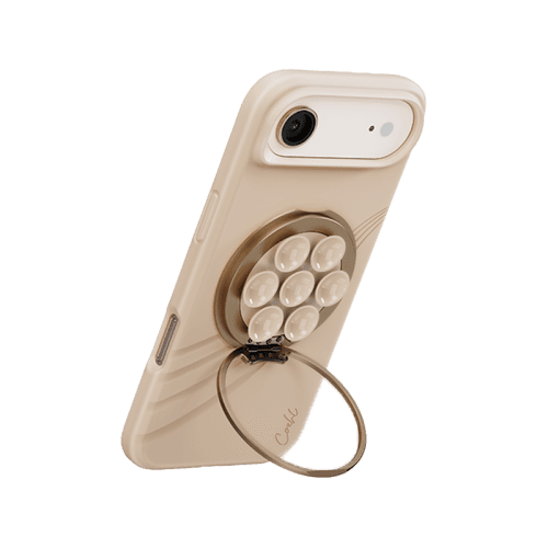 Uniq Coehl Luna Magnetic Suction Kickstand With Mirror - Milk Sand