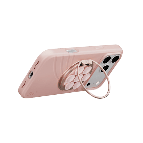 Uniq Coehl Luna Magnetic Suction Kickstand With Mirror - Cloud Pink