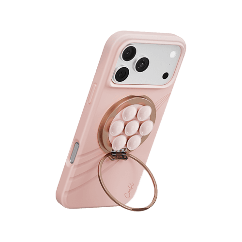 Uniq Coehl Luna Magnetic Suction Kickstand With Mirror - Cloud Pink
