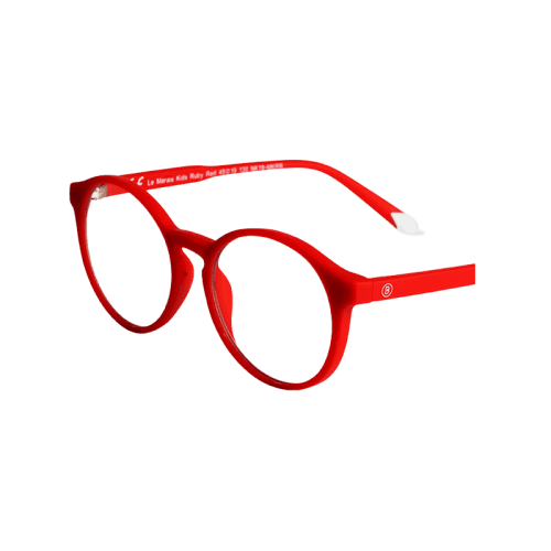 Barner Le Marais Kids Screen Glasses 5-12 Years - Ruby Red