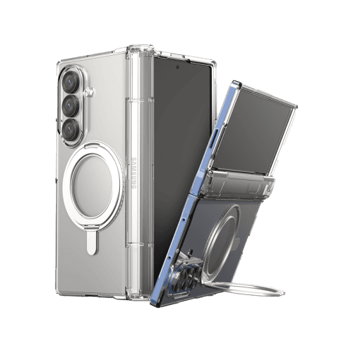 Araree Nukin 360 Magsafe Stand Case With Hinge Protection For Samsung Galaxy Z Fold 7 - Clear