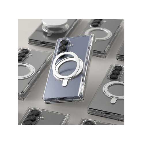 Araree Nukin 360 Magsafe Stand Case With Hinge Protection For Samsung Galaxy Z Fold 7 - Clear