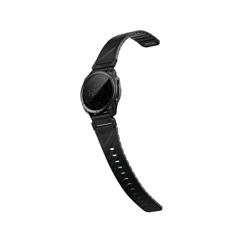 Uniq Fluo Magnetic Smart Watch Strap with Removable Connector For Garmin Watch 26mm Lug - Midnight Black