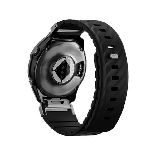 Uniq Fluo Magnetic Smart Watch Strap with Removable Connector For Garmin Watch 26mm Lug - Midnight Black