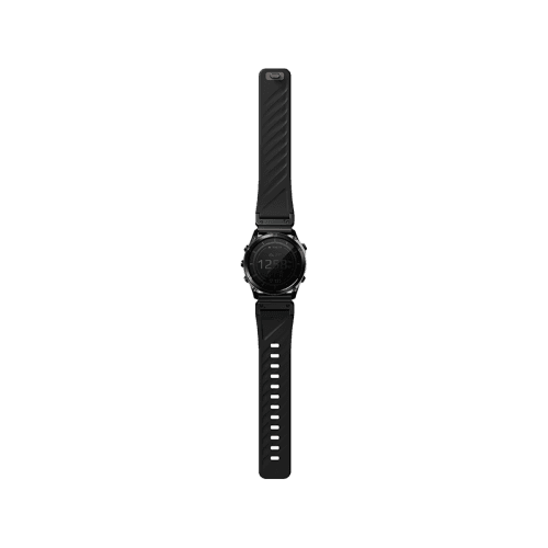 Uniq Fluo Magnetic Smart Watch Strap with Removable Connector For Garmin Watch 26mm Lug - Midnight Black