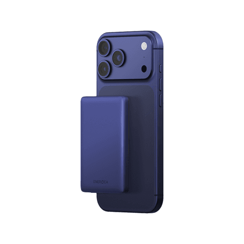Energea AluPac Mini Aluminum MagSafe 5000mAh Power Bank - Indigo Blue