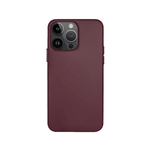 Smart Premium Silicone Magnetic Case for iPhone 14 Pro - Plum