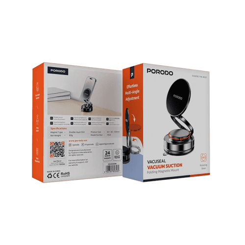 Porodo 2 In 1 Magsafe Car Phone Holder - Black