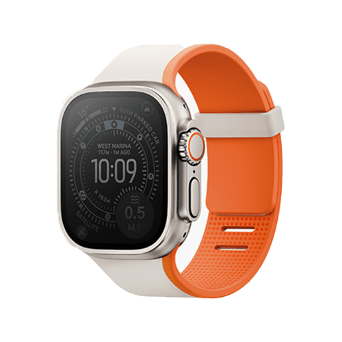 Uniq Revix IV Reversible Magnetic Strap For Apple Watch 49/46/45/44mm - Clay/ Volt Orange