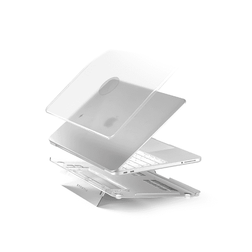 Smart Ultraguard Frosted Transparent Shell with Stand for Macbook Neo 13" (2026)