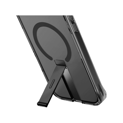 Uniq Hybrid Eleva MagSafe Case with Vertical Stand for iPhone 16 Pro Max – Carbon Black