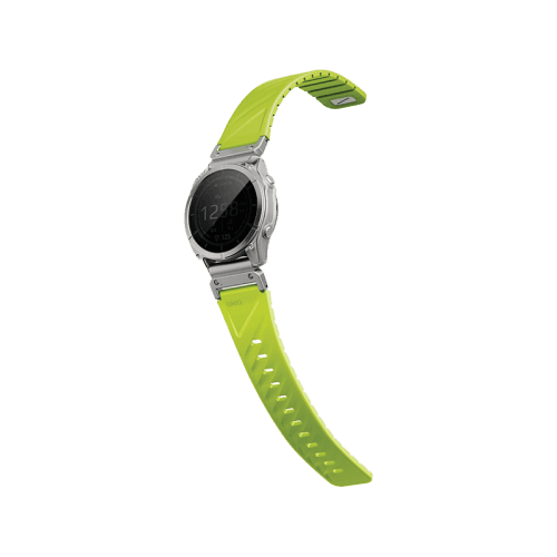 Uniq Fluo Magnetic Smart Watch Strap with Removable Connector For Garmin Watch 26mm Lug - Dark Lime