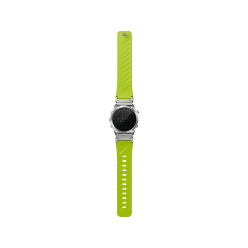 Uniq Fluo Magnetic Smart Watch Strap with Removable Connector For Garmin Watch 26mm Lug - Dark Lime