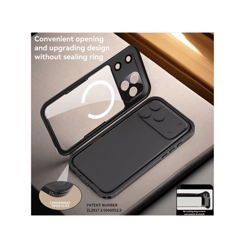 ShellBox MagSafe With Water Proof Case for iPhone 17 Pro Max - Black