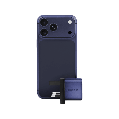 Energea Ampcharge 45 AVS 1-Port USB-C and 1-Port USB-A 45W with 60W Max Wall Charger - Indigo Blue