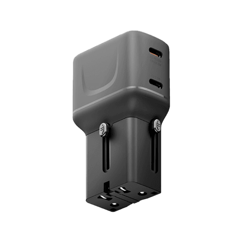 Energea TravelGo Adapter 30 2 Port USB-C 30W PD Travel Adapter - Gunmetal