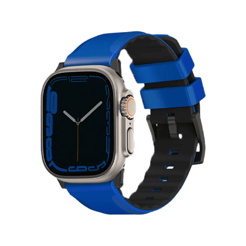 Uniq Linus Airosoft Silicone Strap For Apple Watch 49/45/44/42mm - Racing Blue