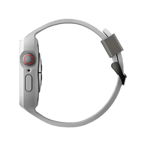 Uniq Monos 2 in 1 Strap For Apple Watch With Hybrid Case 45/44 mm - Chalk Grey