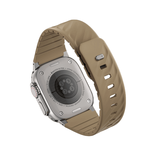 Uniq Fluo Bundle Magnetic Watch Strap With Connector for Apple Watch 40mm to 49mm - Soft Sand