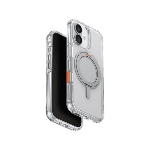 Uniq Hybrid Swivix With 360 Rotating Kickstand MagSafe Case for iPhone 17 - Lucent Clear