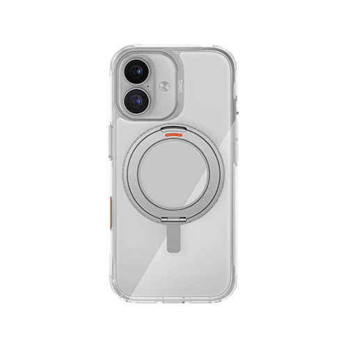 Uniq Hybrid Swivix With 360 Rotating Kickstand MagSafe Case for iPhone 17 - Lucent Clear