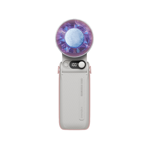 Energea AirMate Chill 6000mAh Adjustable Portable Handheld Fan - Sand Pink