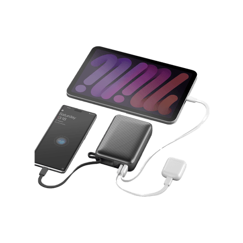 Energea Integra Ultra 45 Power Bank 20000mAh With Build in USB-C Cable & Display - Gunmetal