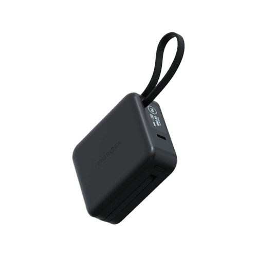 Energea Magpac Mini Plus Wireless Power Bank 10000mAh With Build in USB-C Cable & Display - Black
