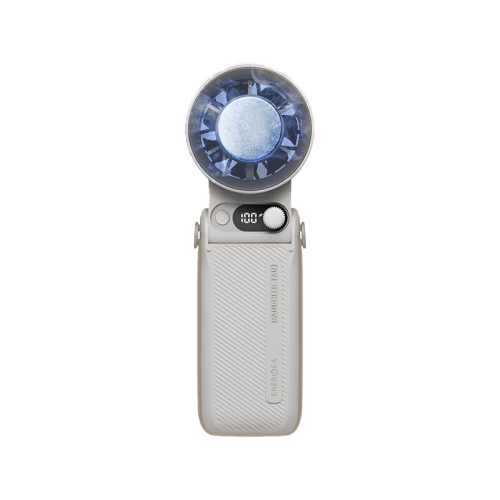 Energea AirMate Chill 6000mAh Adjustable Portable Handheld Fan - Sand Brown
