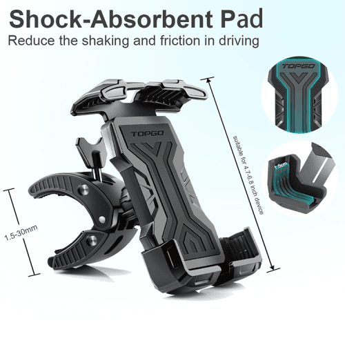 Topgo Phone Holder for Bike Handle Bar (BPM-1) - Black