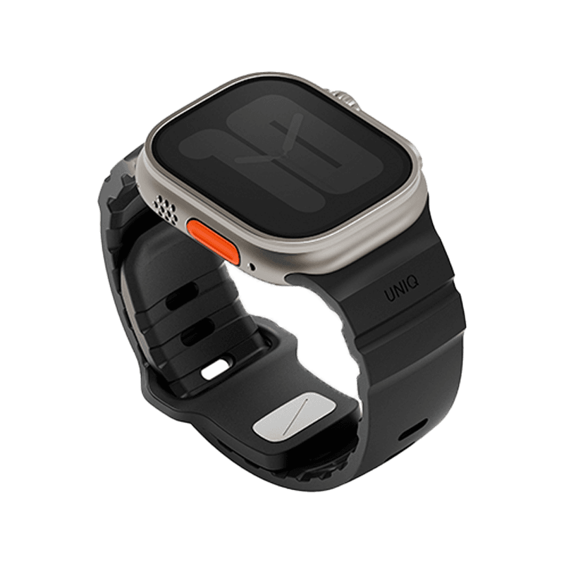 Uniq Alton Silicon Strap for Apple Watch 49/46/45/44mm - Midnight Black