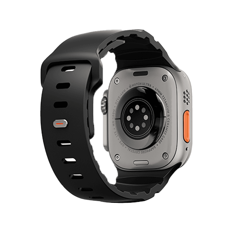 Uniq Alton Silicon Strap for Apple Watch 49/46/45/44mm - Midnight Black