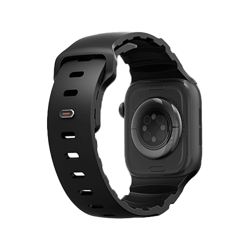 Uniq Alton Silicon Strap for Apple Watch 42/41/40mm - Midnight Black