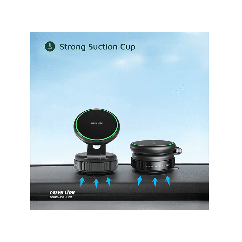 Green Lion GX-41 MagSafe Suction Phone Holder - Black