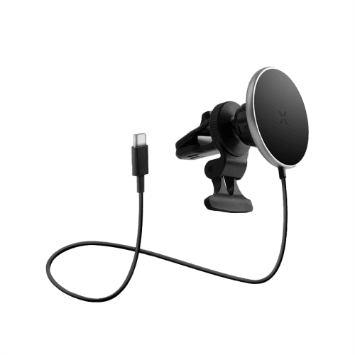 Energea MagDrive 15W MagSafe Car Charger (Desktop / Air Vent) - Gunmetal